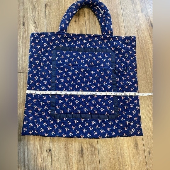 Floral Tote Bag Blue - Picture 2 of 10